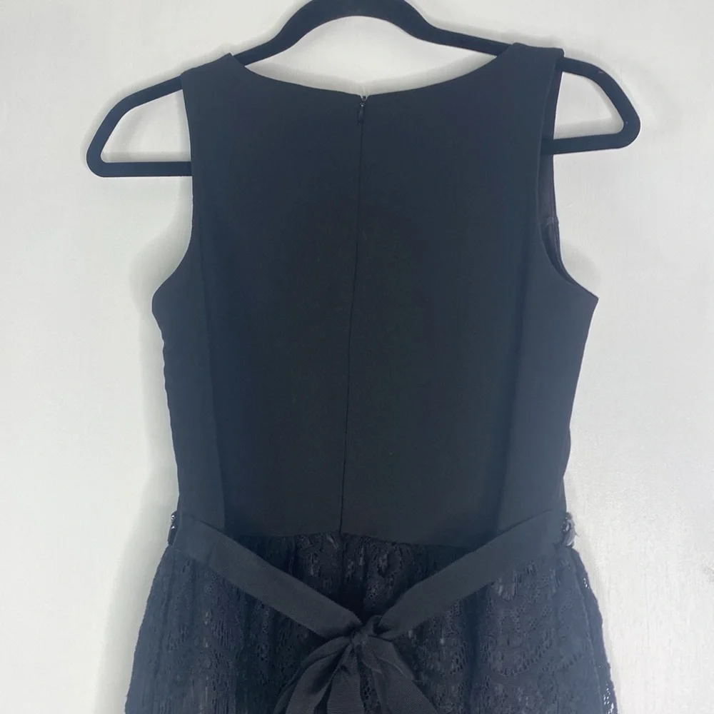 AYLA BLACK LACE JEWELED SLEEVELESS DRESS SIZE SMALL - Picture 5 of 9